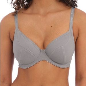Freya Cool Grey Chill Plunge Bra Size 34GG